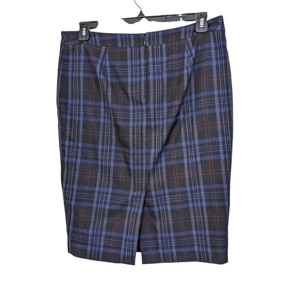Reitmans Juniors 13 Skirt Tartan Plaid Straight Pencil Dark Academia Zippers - Picture 2 of 5